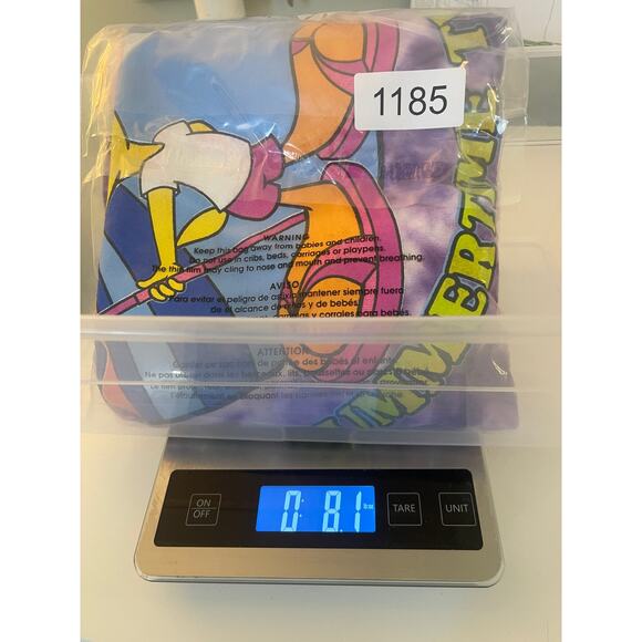 Vintage 90s 1997 Looney Tunes Summertime Tweety Bird Tie Dye Cover Up Dress OSFM - Picture 10 of 10